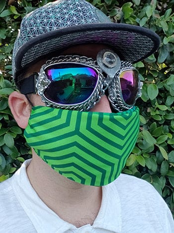 Green Hexagon Bandanna