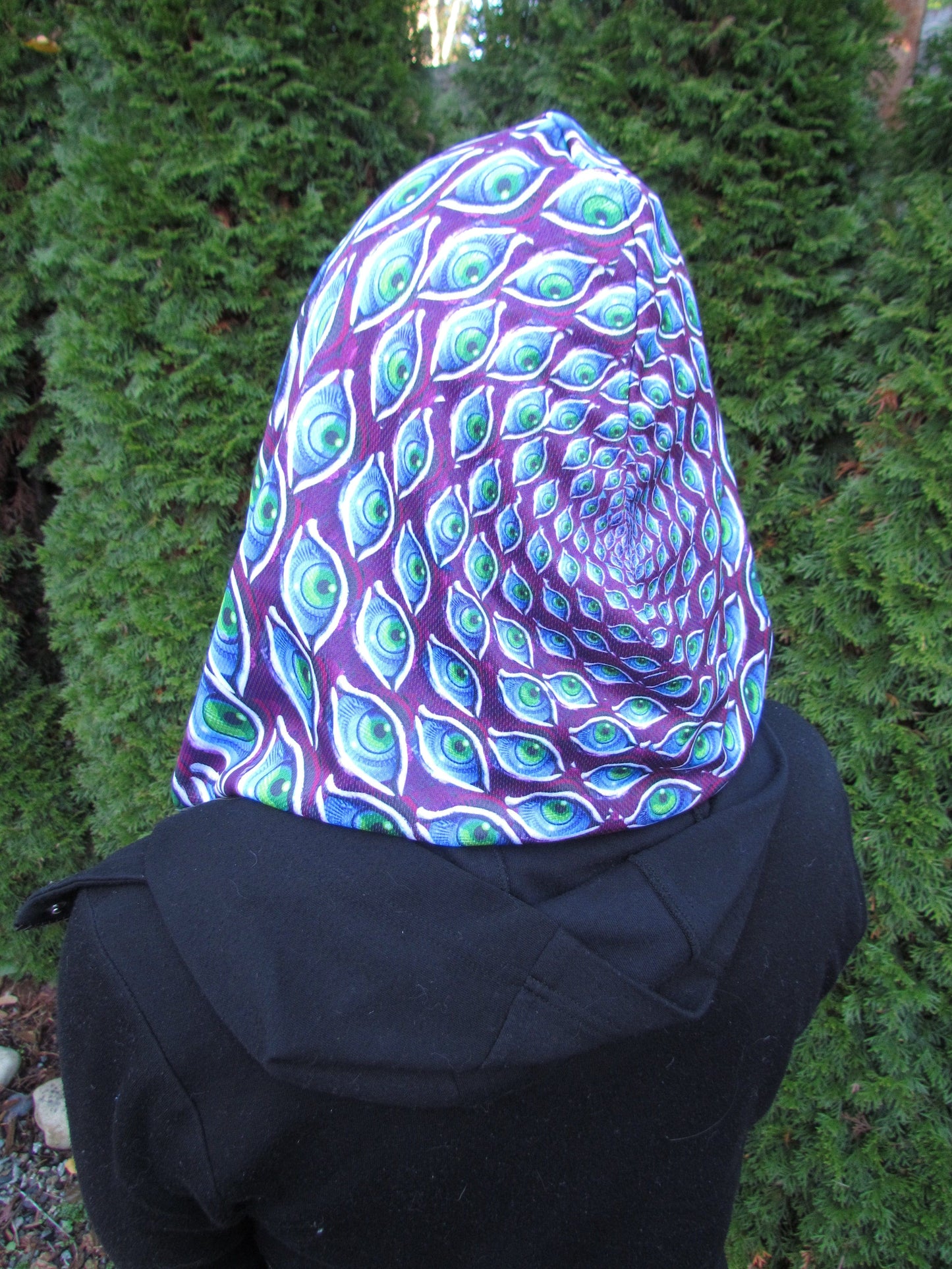Infinity Eyes & Flower of Life Reversible Chain Hood
