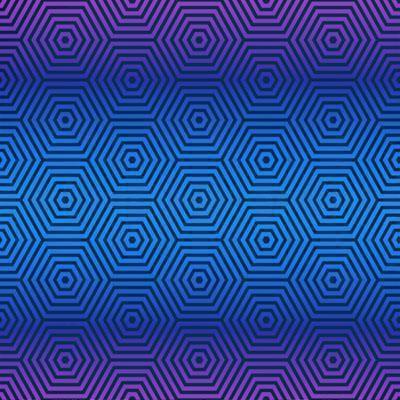 Blue Hexagon Bandanna