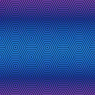 Blue Hexagon Bandanna