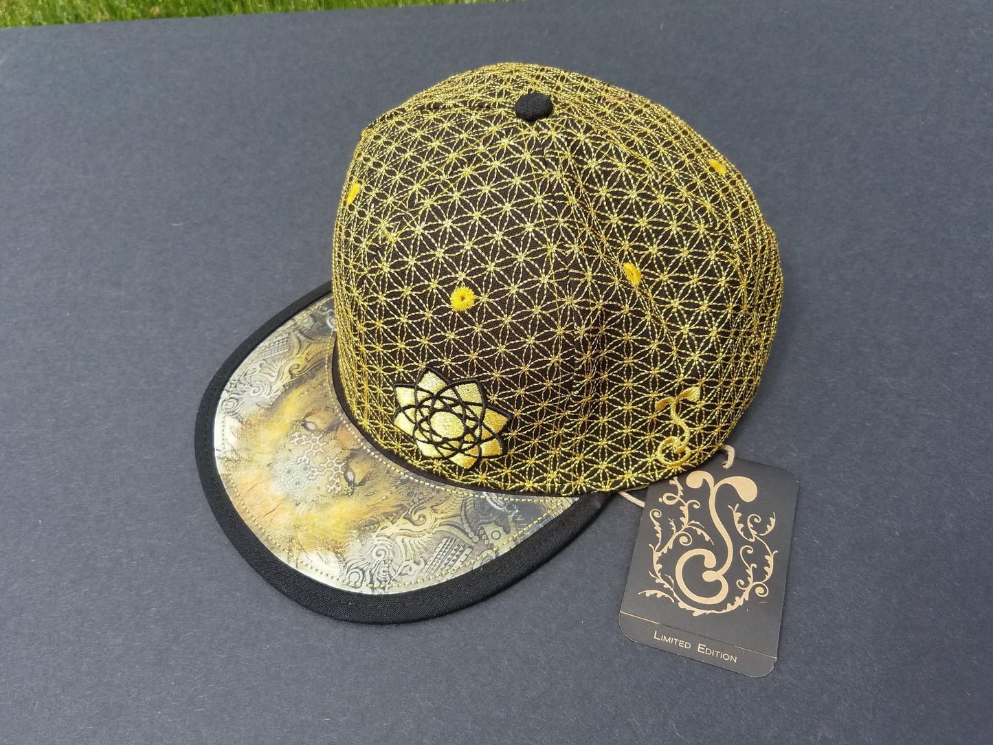 Black Gold Lion Hat