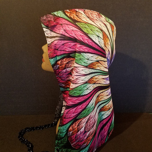 Stained Glass Feathers Hood