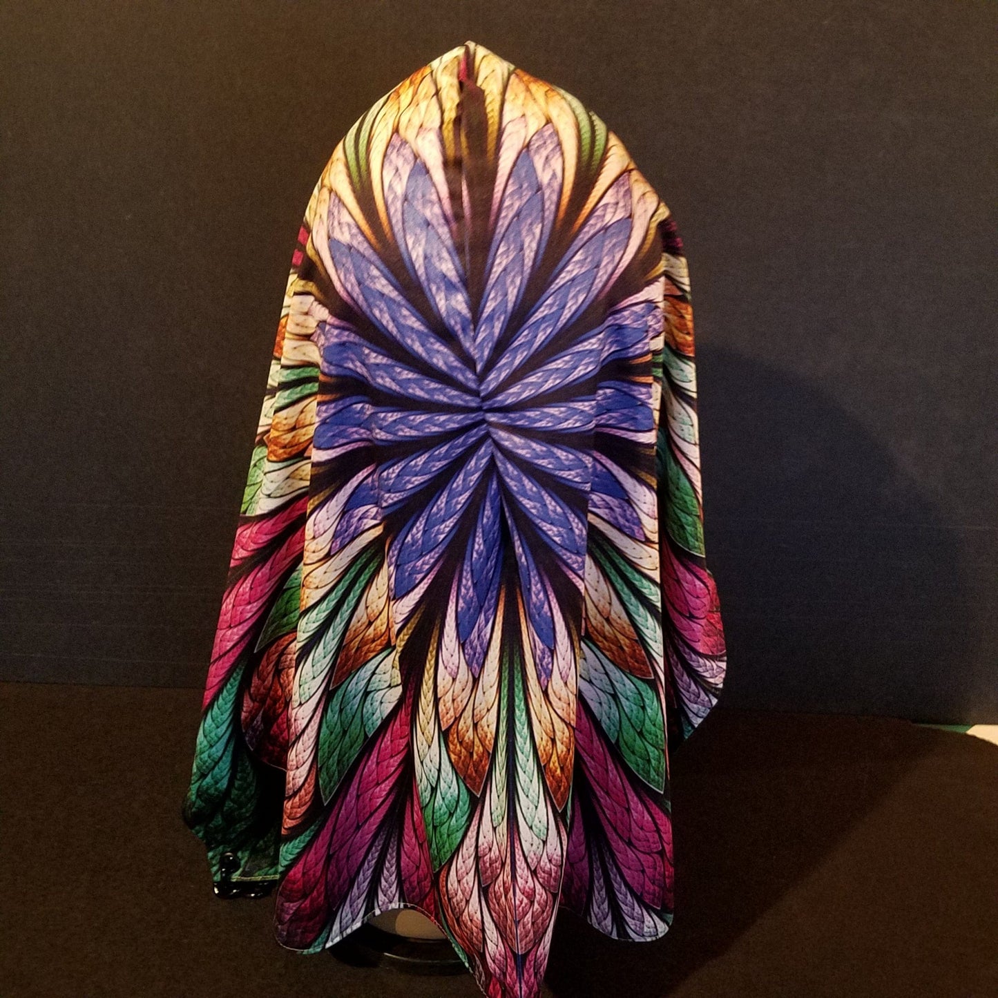 Stained Glass Feathers Hood