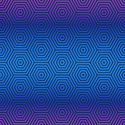 Blue Hexagon Bandanna