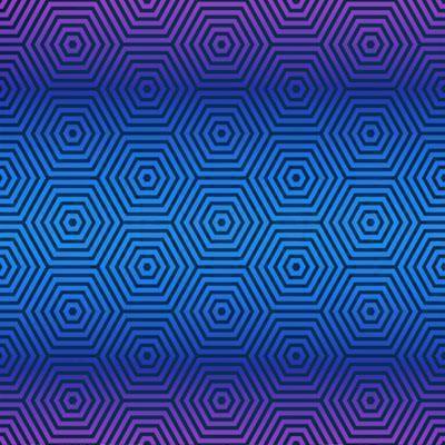Blue Hexagon Bandanna