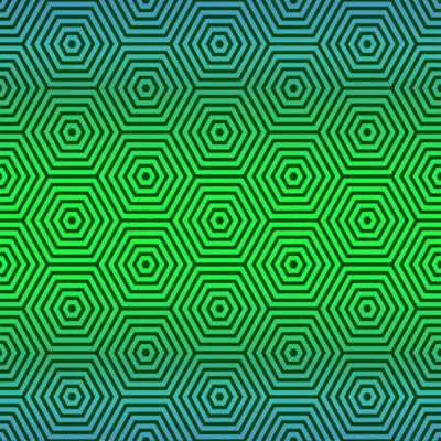 Bandanna - Green Hexagon Bandanna